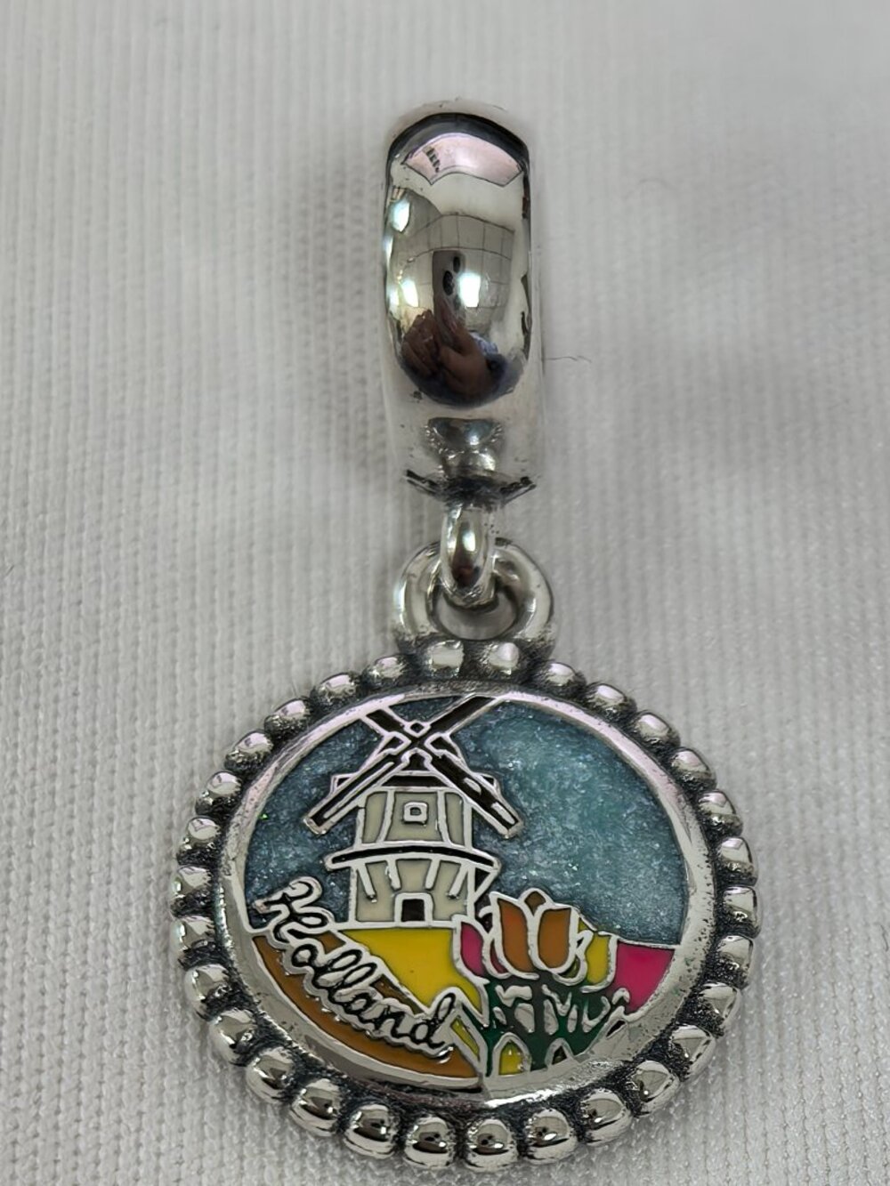 Pandora Country Of Holland Exclusive Dangle Charm Pendant, S925 Silver Jewelry